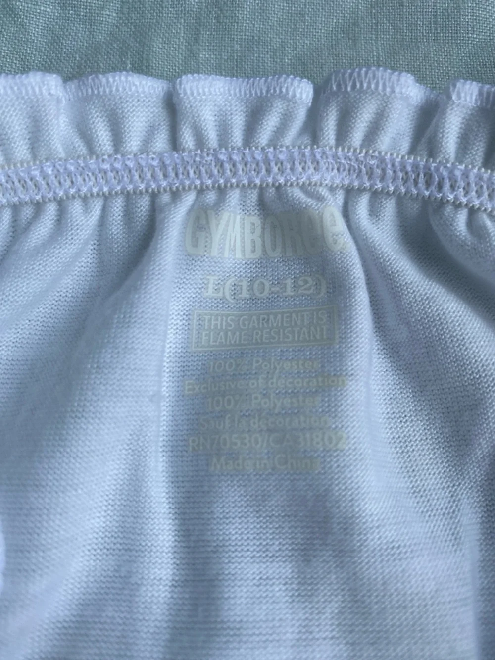 Gymboree embroidered ballerina ostrich white cap sleeve top